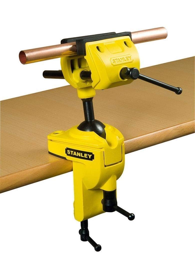 Stanley Stanley 1-83-069 MaxSteel Multi Angle Hobby Vice, Yellow/Black  - Image 3