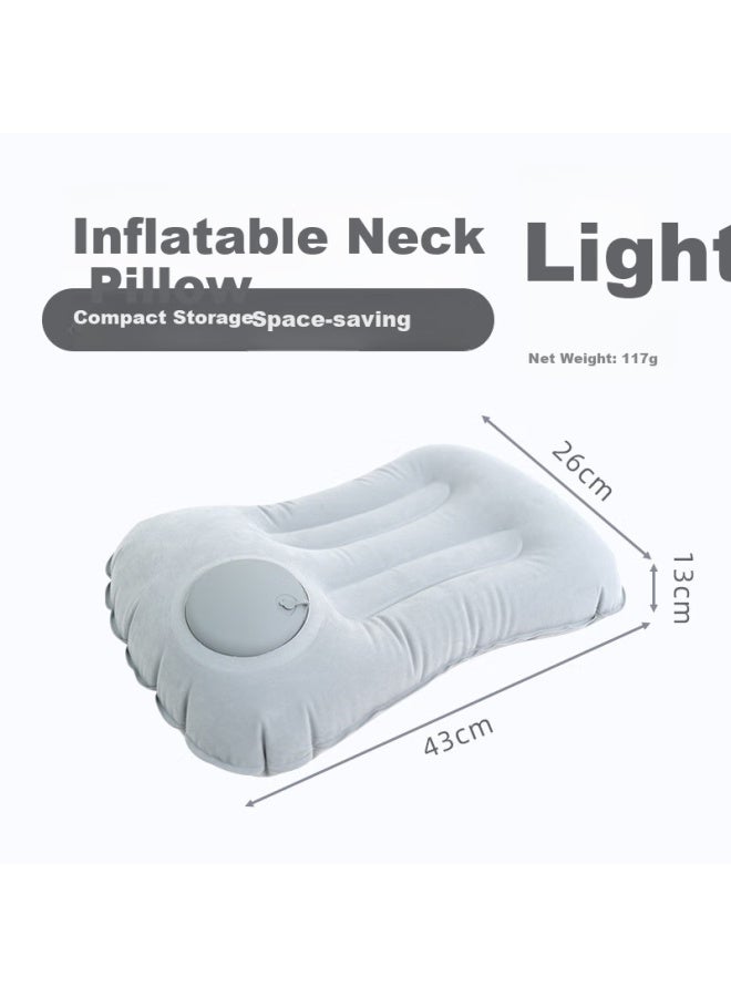 BeiJiLang Beijilang Inflatable Outdoor Nap Pillow Travel Pillow Portable Lumbar Support Pillow Foldable Nap Pillow Headrest  - Image 1