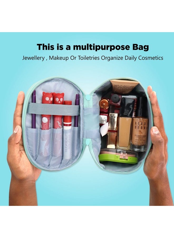 NFI essentials NFI essentials Small Stylish Makeup Organizer for Traveling Cosmetic Pouch for Girls Make up Pouch for Women  - Image 3