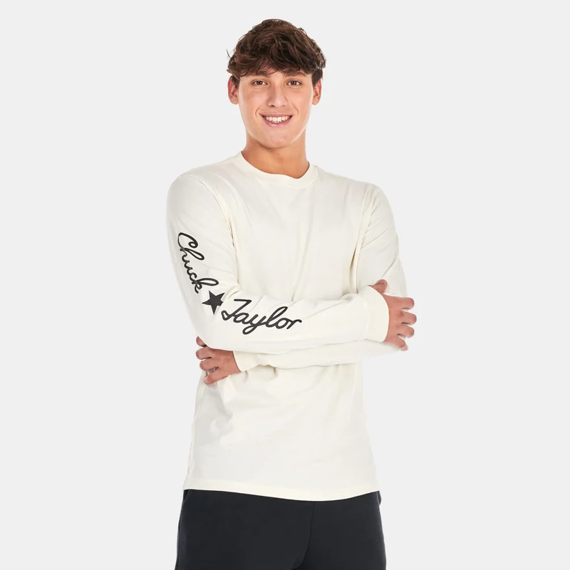 CONVERSE Logo Placement Script Star T-Shirt