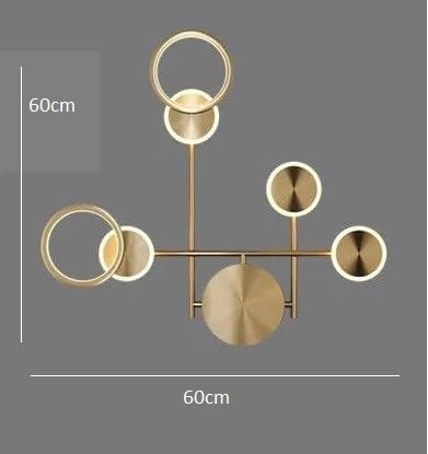 blissbells Modern Designer LED Wall Light | Gold Finish Decorative Wall Lamp with Ring Design | Luxury Wall Light for Living Room, Bedroom, Hallway & Hotel Décor - Image 5