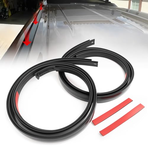 TOP-MAX TOPMAX Roof Drip Molding Weatherstrip Seal Kit Compatible with Toyota Tundra CrewMax 20072021 Left Right Side Roof Trim w2 SelfAdhesive Tapes Replaces 755520C060 755510C060not for Double Cab - Image 1