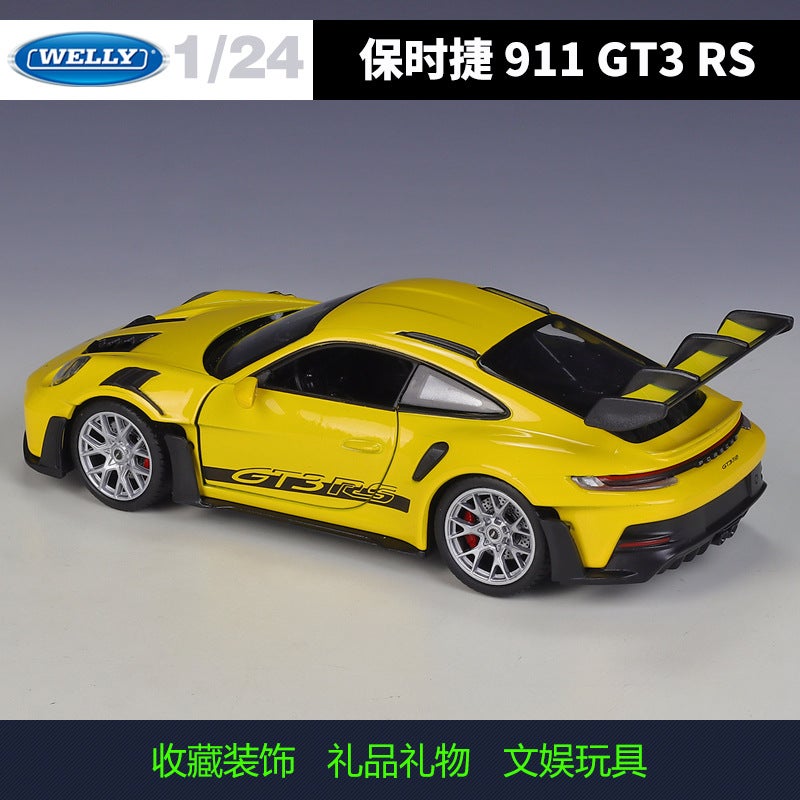 Willy Welly 1:24 Porsche 911Gt3Rs(992) Sports Car Simulation Alloy Finished Car Model - Image 5