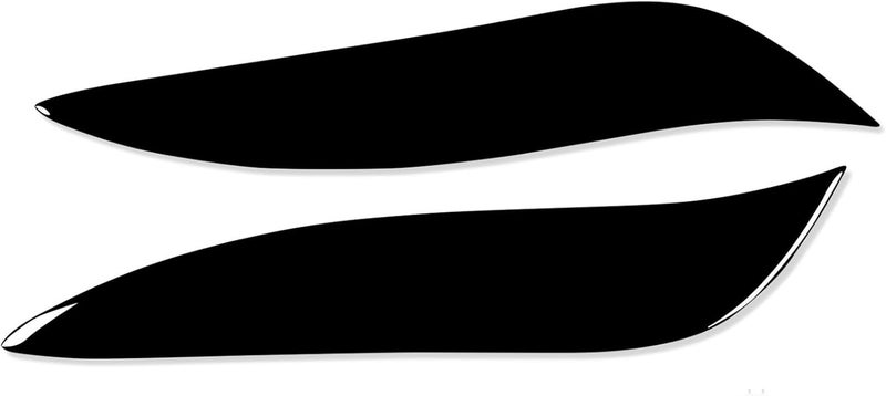 DEMULAX Gloss Black Headlight Eyebrow Trim for Corolla - Image 1