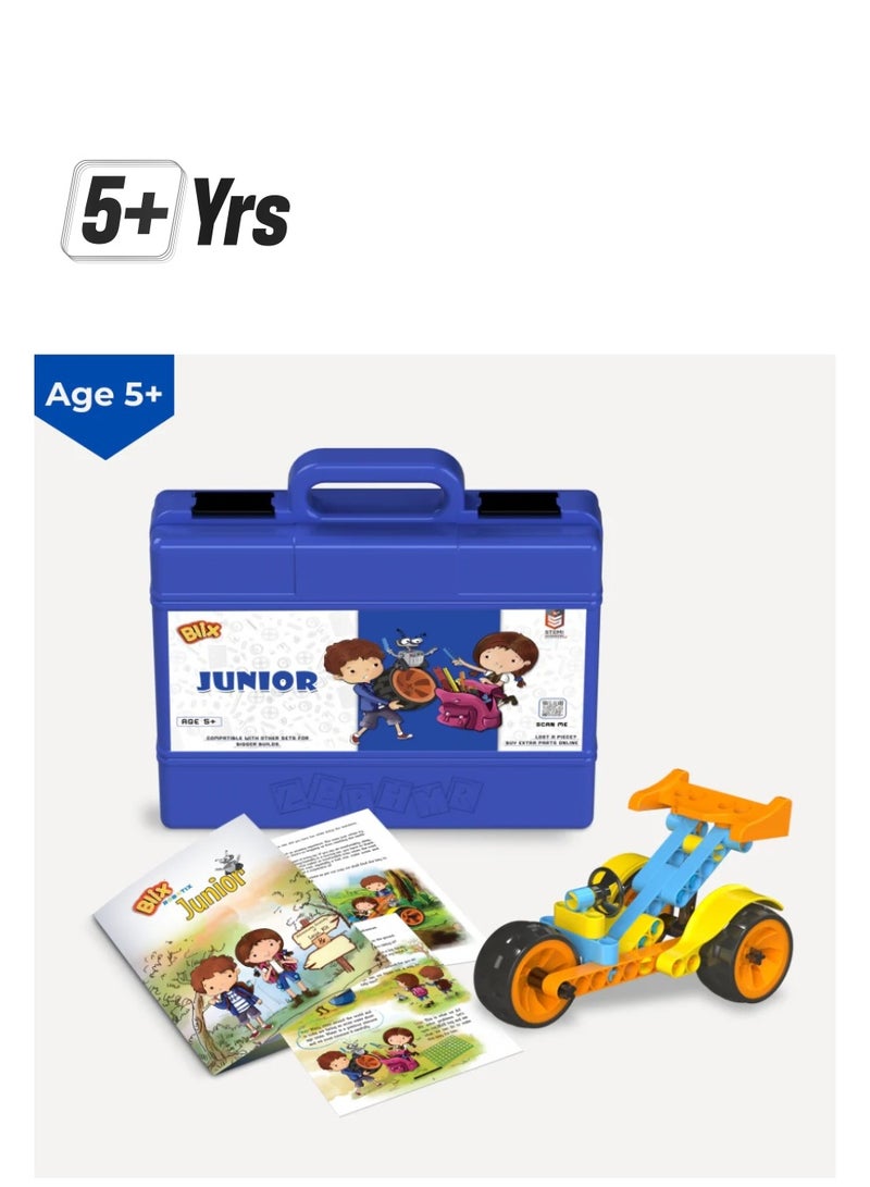 بليكس روبوتيكس - جونيورز، لعبة STEM، مجموعة بناء تعليمية، ألعاب بناء، ألغاز مبنية على قصص، للأولاد والبنات من سن 5 سنوات فما فوق - Image 1