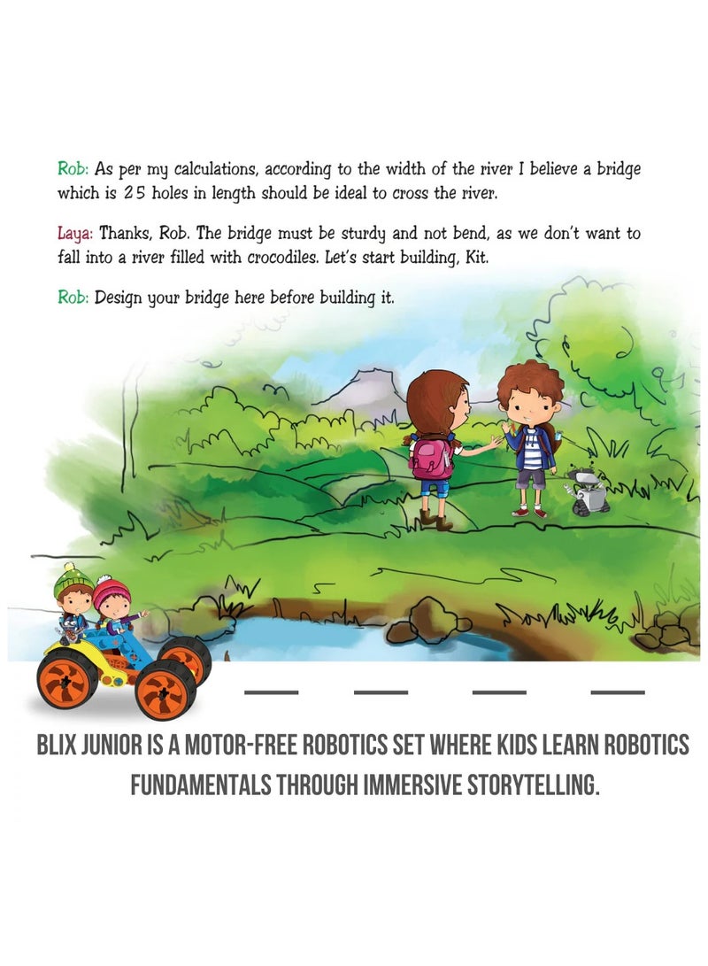 بليكس روبوتيكس - جونيورز، لعبة STEM، مجموعة بناء تعليمية، ألعاب بناء، ألغاز مبنية على قصص، للأولاد والبنات من سن 5 سنوات فما فوق - Image 5