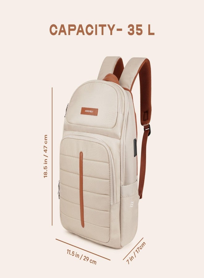 THE ASSEMBLY Odyssey Weekender Laptop Backpack, Premium Polyester with Felt-Lined 15.6" Compartment, Adjustable Straps, Water-Resistant Black & Odyssey Sling Bag - Image 4