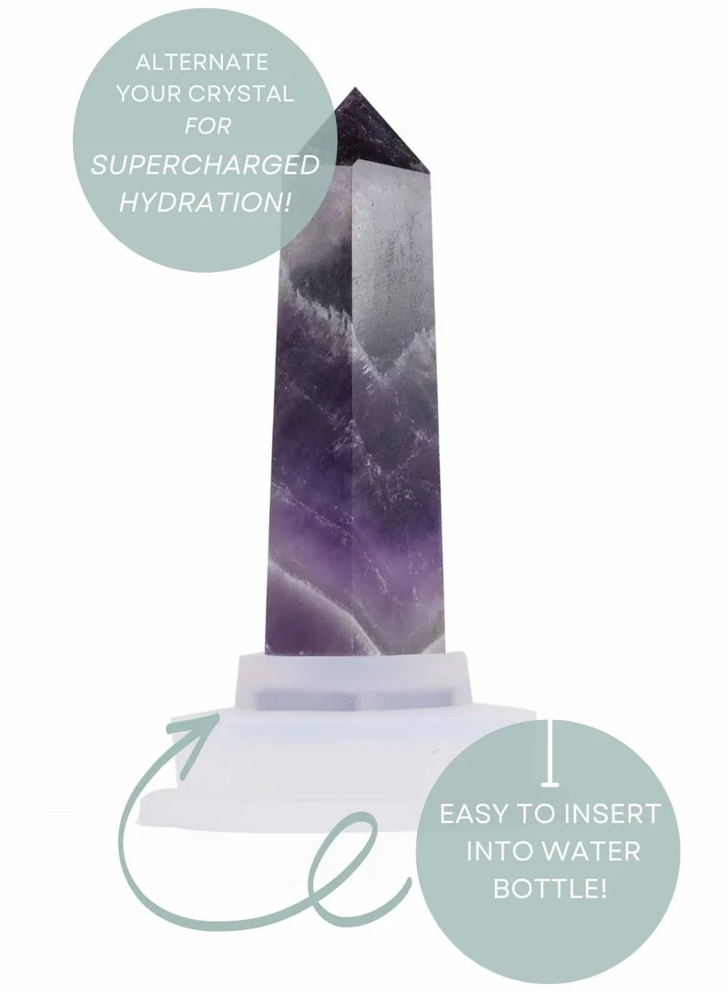Prickly Pear Prickly Pear Amethyst Interchangeable Crystal Point - Unique Crystal Decor Piece for Energy Healing and Personalization of Jewelry