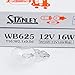 Stanley Stanley WB625 12V 16W T16 W2.1X9.5D Clear Auto Bulb Plain Box  - Image 2