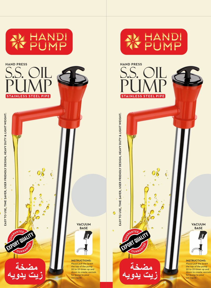 Stainless Hand Pump for Olive Oil and Liquid Dispensing - Image 3