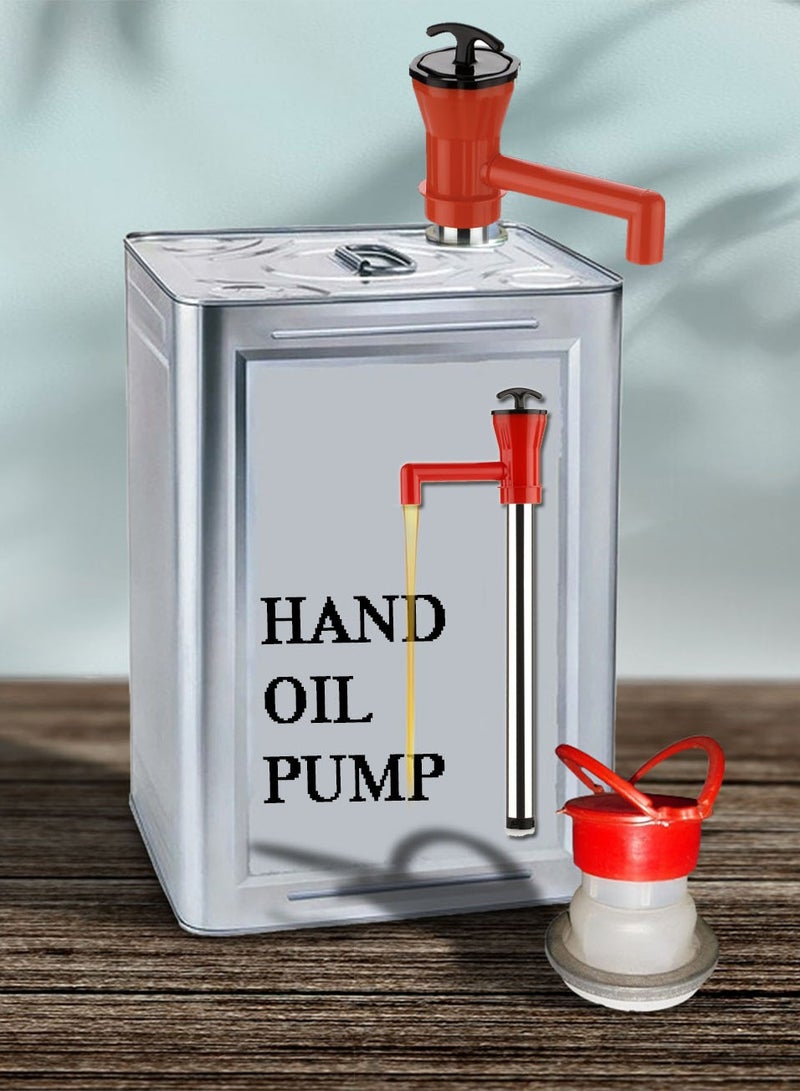 Stainless Hand Pump for Olive Oil and Liquid Dispensing - Image 4