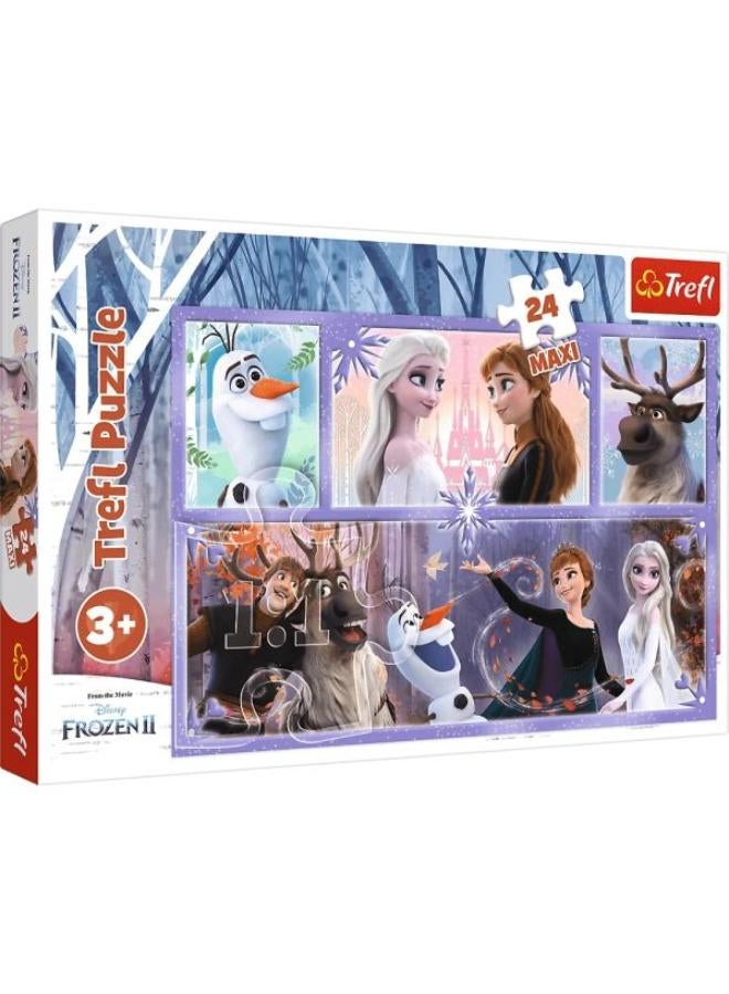 Trefl Puzzles - "24 Maxi" - A world full of magic / Disney Frozen 2