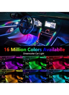 Generic WEBUPAR Dreamcolor Acrylic Interior Car Lights by MT Best Buy, 18-in-1 RGB LED Strip Lights with APP Control – 213 Color Modes for Neon Car Ambient Lighting  - Image 4