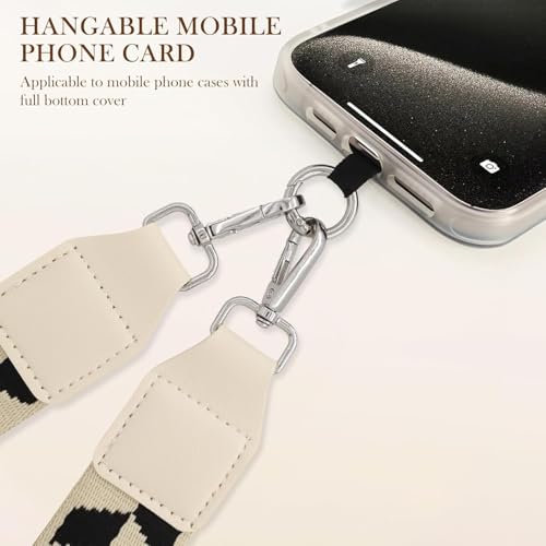 KHOLAD Pearl Phone Charm, Detachable Wrist Strap, Hands-Free Keychain, Aesthetic Beaded Phone Chain, Case Accessories for Women Girls, White (Vintage) - Image 3