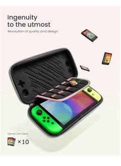 Tomtoc Tomtoc A05 Case Slim for Carrying Accessories Protective Sleeve with 10 Game Cartridges Cherry Blossom  - Image 4