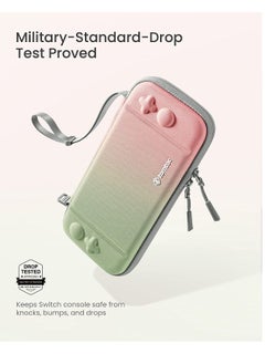 Tomtoc Tomtoc A05 Case Slim for Carrying Accessories Protective Sleeve with 10 Game Cartridges Cherry Blossom  - Image 3