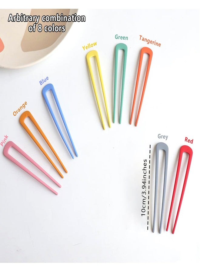 Snmzlc French hair pins for women 8 pcs-Elegant French Twists, Buns and Updos with No Hair Damage,Small Metal U-shaped French Pin Great Hold,Suitable for fine & thick hairUS366 - Image 2