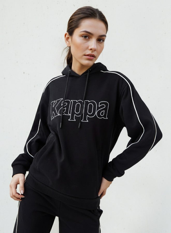 Kappa Regular Fit Hooded Sweatshirt with Logo Embroidery - Image 1