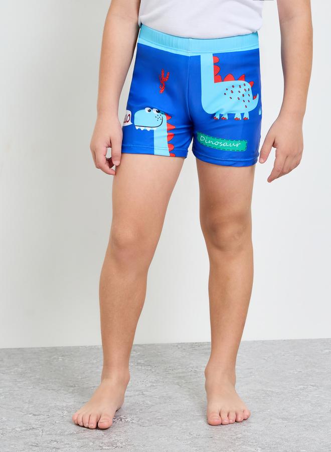 Styli Teens Dinosaur Print Swim Shorts - Image 1