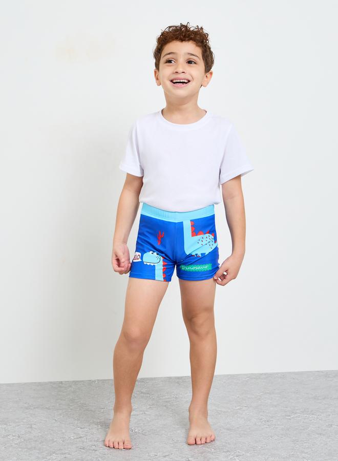 Styli Teens Dinosaur Print Swim Shorts - Image 2