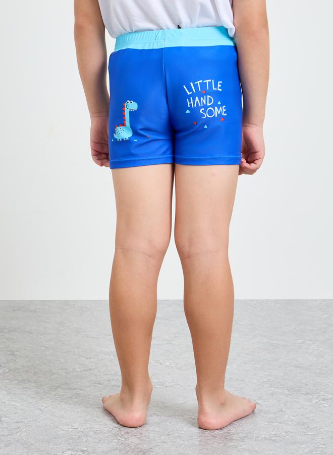 Styli Teens Dinosaur Print Swim Shorts - Image 3