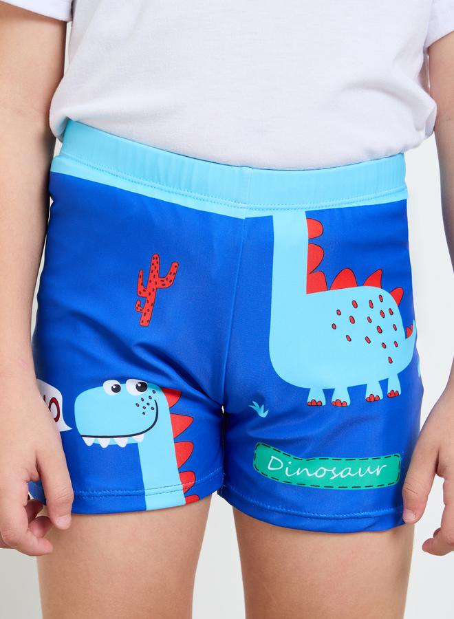 Styli Teens Dinosaur Print Swim Shorts - Image 4