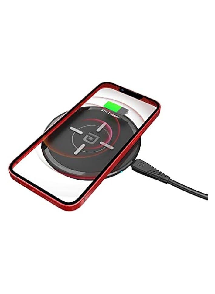Portronics Freedom 2 15W Wireless Charging Pad with Type C Input, Black - Image 2