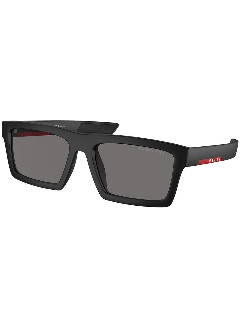 Prada Linea Rossa Rectangle SPS 02ZSU 1BO02G 55 Men's Sunglasses - Image 1