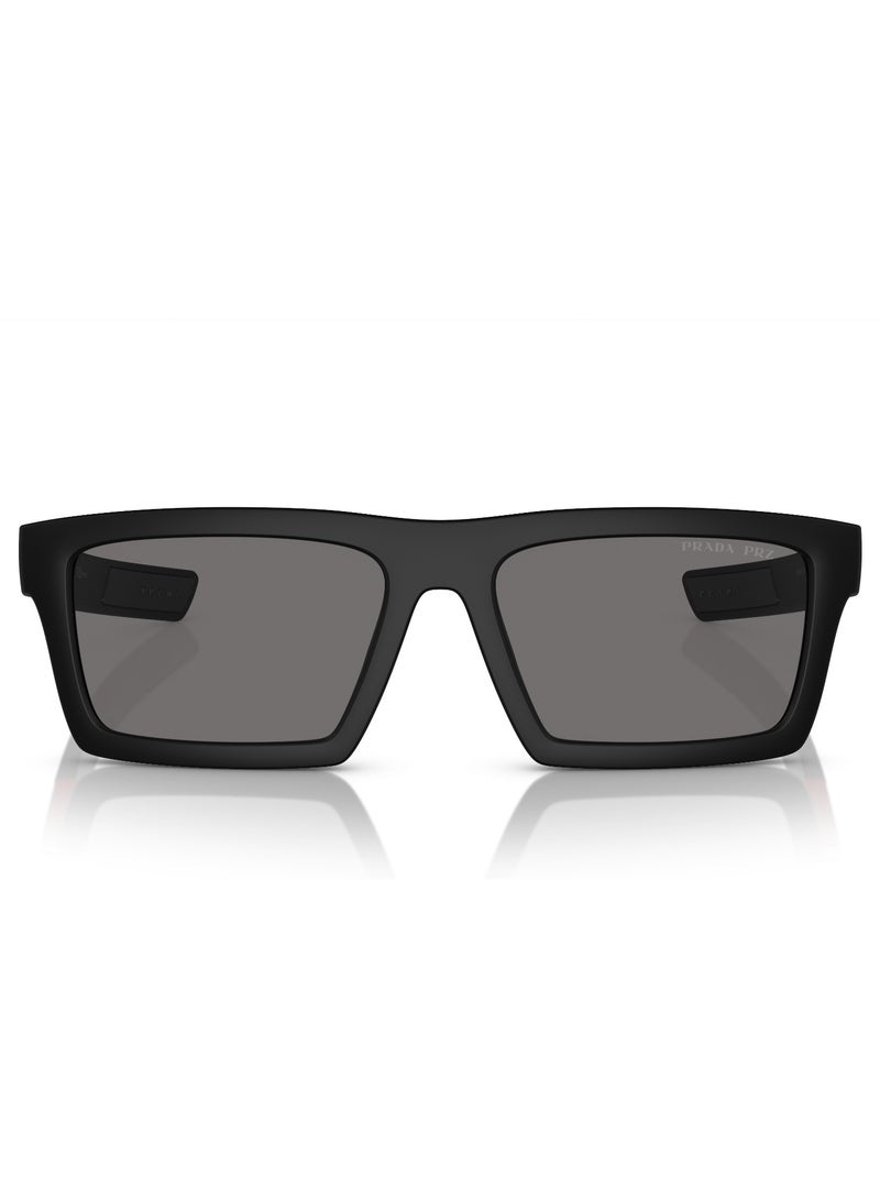 Prada Linea Rossa Rectangle SPS 02ZSU 1BO02G 55 Men's Sunglasses - Image 3