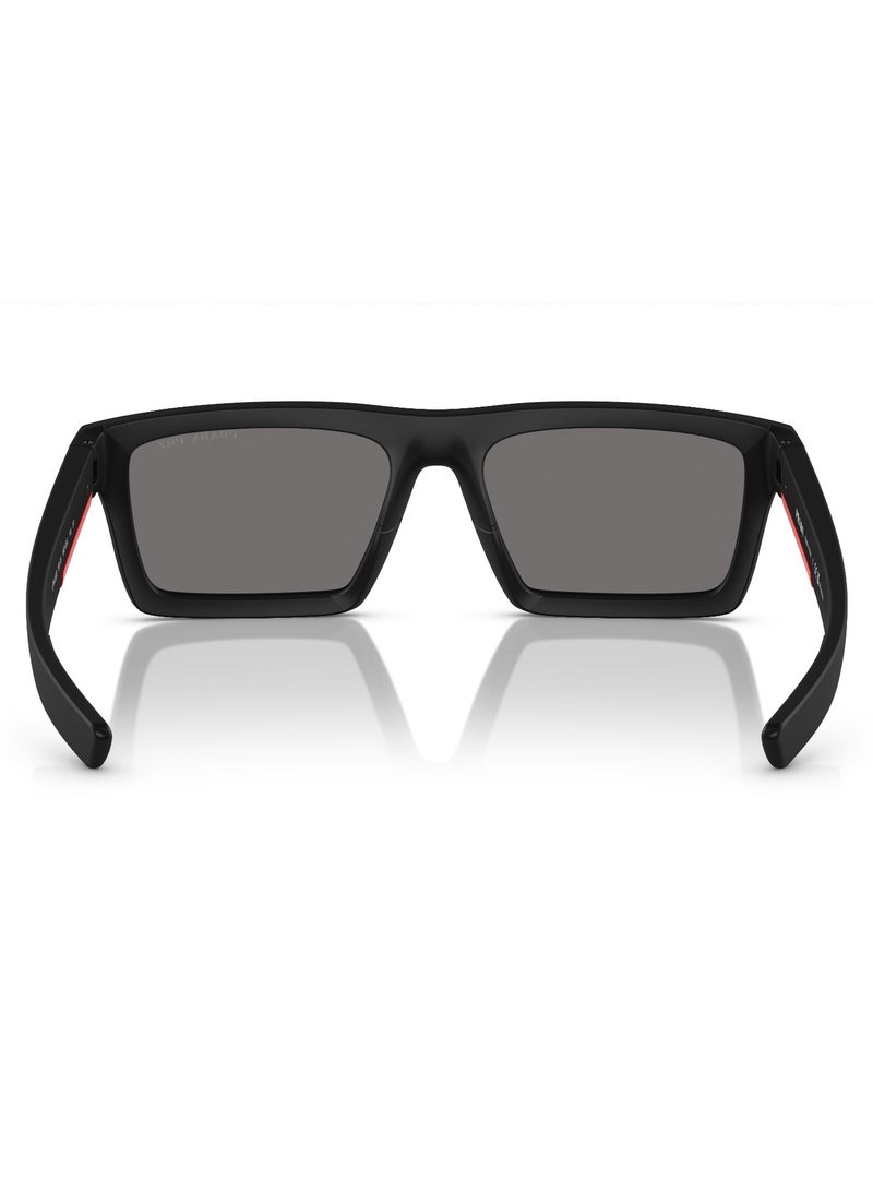 Prada Linea Rossa Rectangle SPS 02ZSU 1BO02G 55 Men's Sunglasses - Image 5