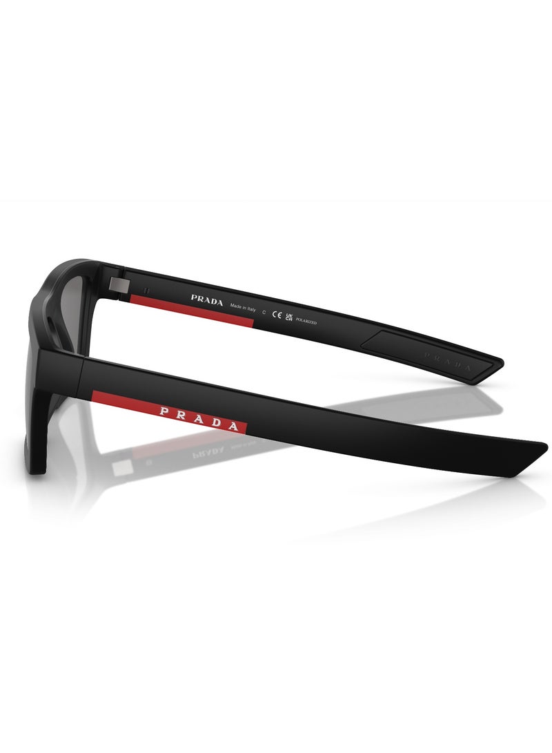 Prada Linea Rossa Rectangle SPS 02ZSU 1BO02G 55 Men's Sunglasses - Image 2