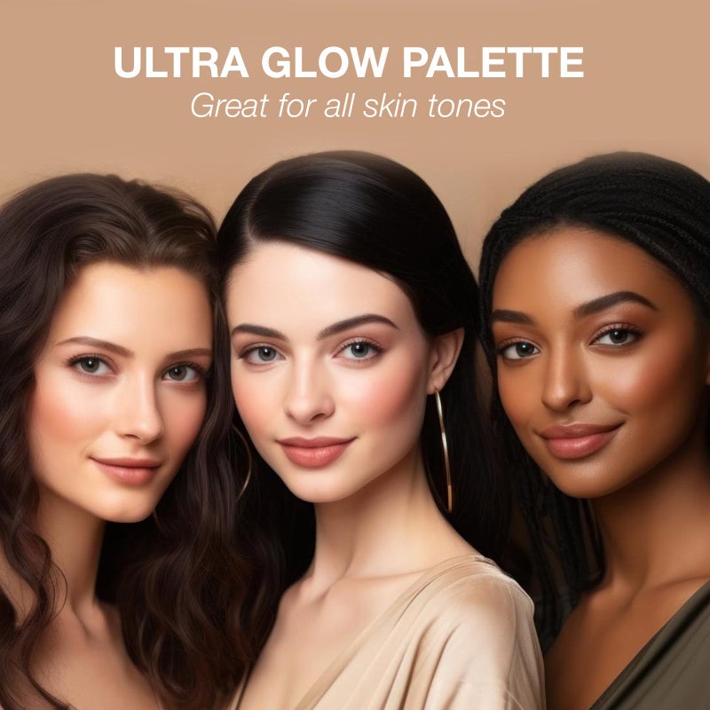 bellapierre Ultra Glow Makeup Palette | 4 Illuminating Shades to Suit Different Skin Tones | Non-Toxic and Paraben Free | Vegan and Cruelty Free | Cruelty Free - Image 5