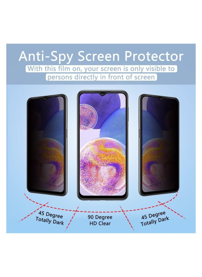 Generic - Samsung Galaxy A23 Front Screen Privacy Screen Protector Anti-Spy Tempered Glass Film 9H Hardness Scratch Resistant Bubble Free Glass Screen Protector - Image 1