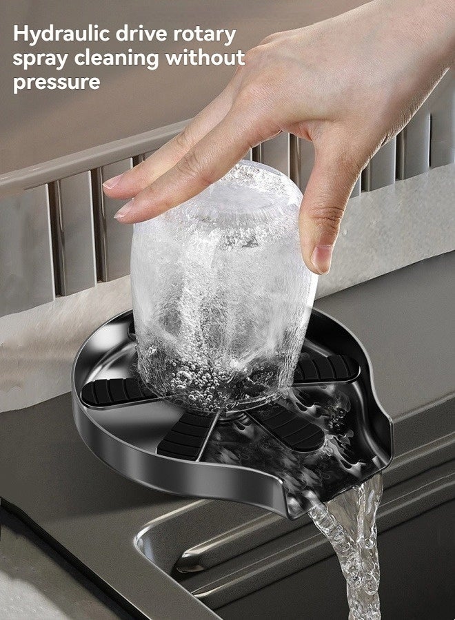 M MIAOYAN Household stainless steel pressure cup washer, coffee kitchen bar counter glass cleaner, sink and water cup handwashing faucet - Image 3