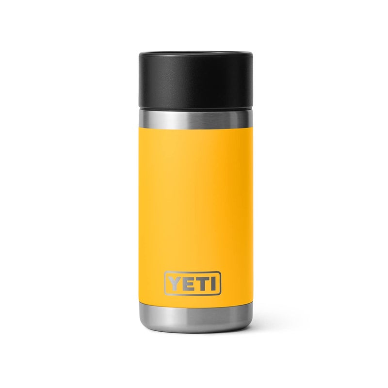 YETI Rambler 12 oz Bottle, Stainless Steel, Vacuum Insulated, with Hot Shot Cap, Alpine Yellow - Image 1