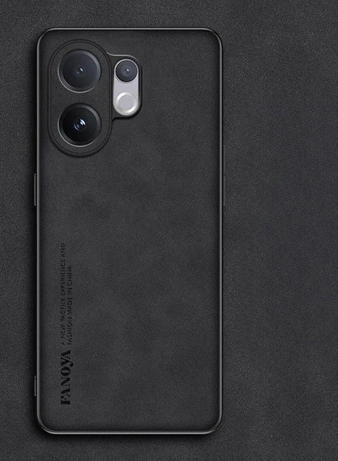 for Vivo V60 5G Case , Imitation Sheepskin Leather Case Matte Bumper ，Military Grade Protection， Premium Texture Shockproof Vivo V60 Cover - Image 1