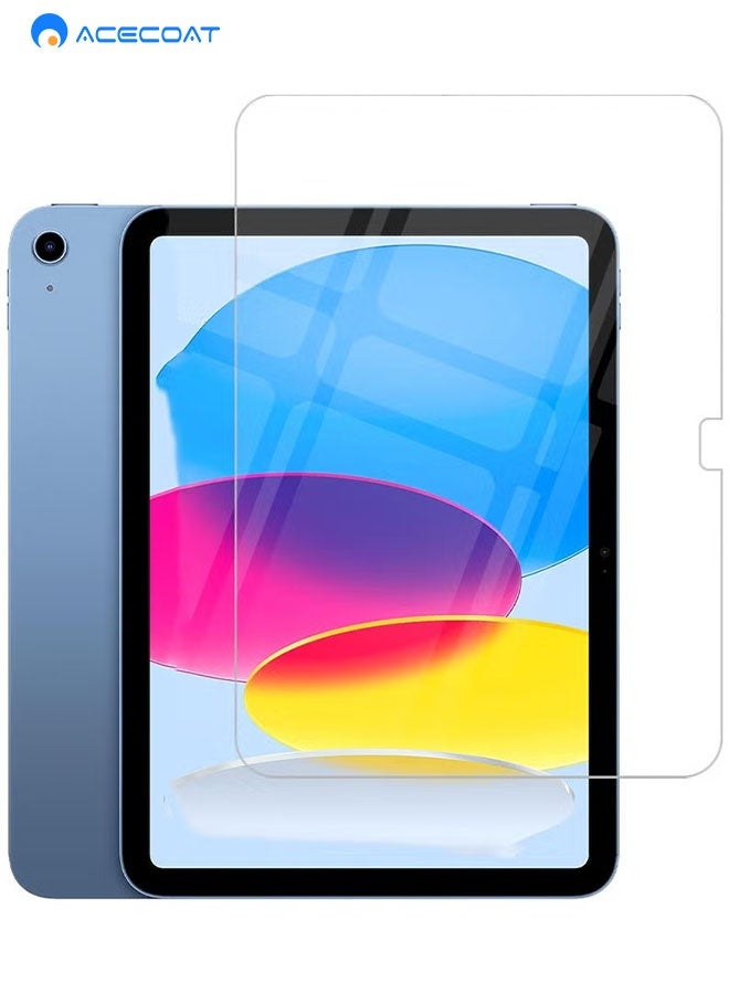 ACECOAT Screen Protector for iPad (A16) 11th Gen 11 Inch 2025/10th Gen 10.9 Inch 2022, 9H Hardness Tempered Glass, Bubble Free Easy Installation, Full Coverage And Anti Scratch Case Friendly & [Face ID & Pencil] Compatible - Image 1