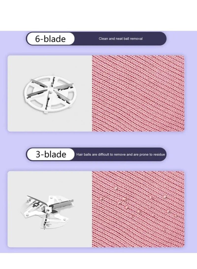 ياميم مزيل الوبر، ماكينة حلاقة الأقمشة، للملابس، والأثاث، والسجاد، وكرات الوبر بنفسجي - Image 4