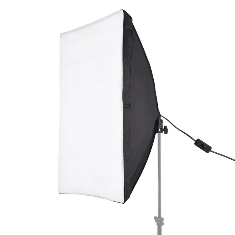 50*70cm Studio Photography Softbox with E27 Socket Carry Bag for Live Streaming Portrait Product Photo Video - Image 1