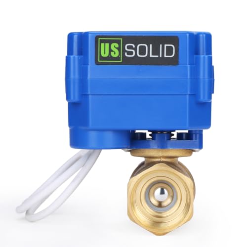 U.S. Solid Motorized Ball Valve- 3/4" Brass Ball Valve with Standard Port, 9-24V AC/DC and 2 Wire Auto Return Setup, Normally Open - Image 5