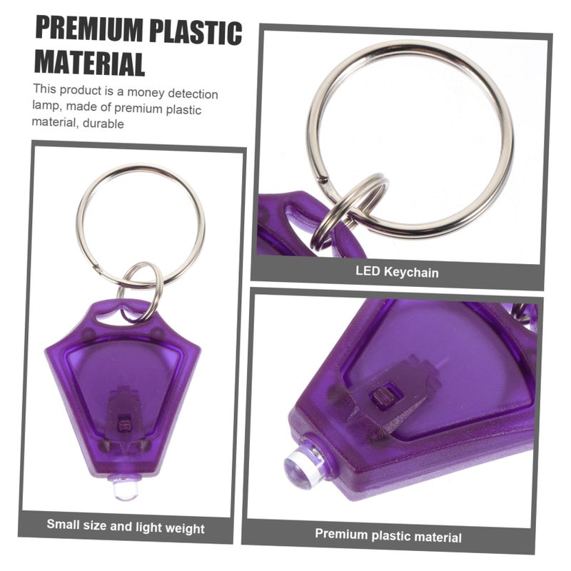 5pcs Mini UV Money Detector Keychain Portable LED Currency Authenticator Lamp - Image 5