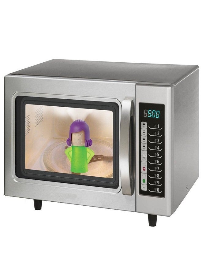 OIF Angry Mama Microwave Cleaner Angry Mom Microwave Oven Steam Cleaner Easily Cleans The Crud in Minutes. Steam Cleans with Vinegar and Water for Home or Office Kitchens-Green - Image 5