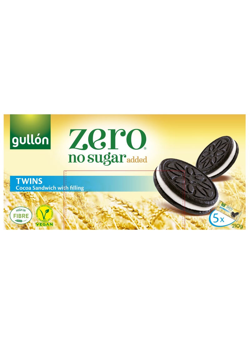 Gullon Sugar-Free Twins Cocoa Sandwich Cookies 210g - Image 3