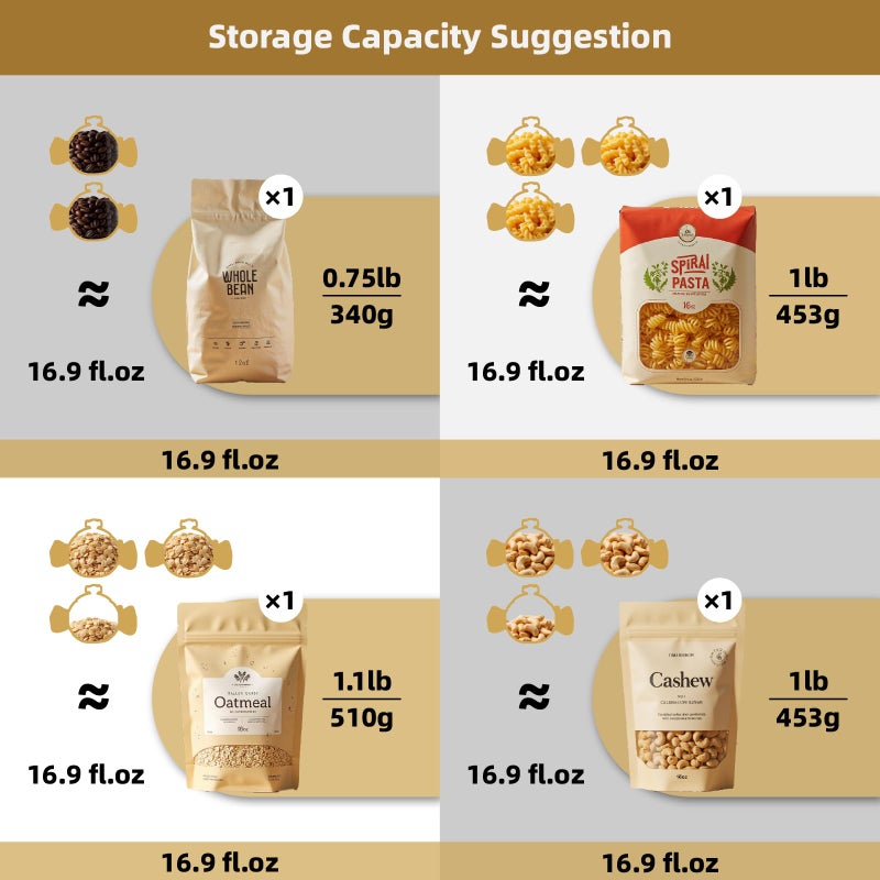 DIF DECO Cute Storage Jars with Lid, Unique Candy Shape Ceramic Food Container, Cookie Canister for Snacks, Coffee Bean, Sugar, Tea, Spices, Beans, Cereal, Nuts - 500 ml / 16.9 oz (Yellow Stripes) - Image 4