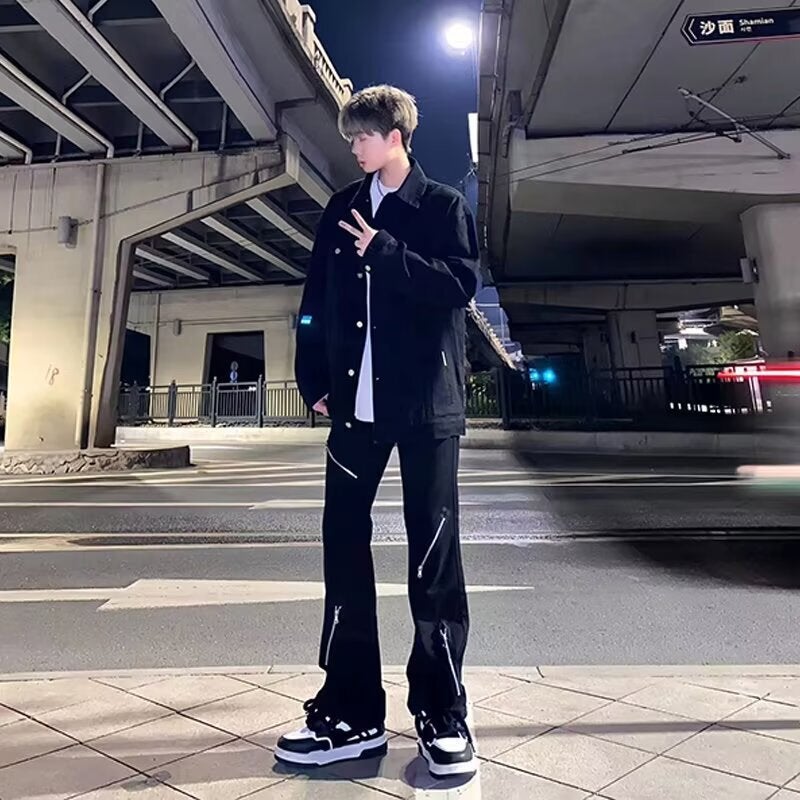 Unisex Classic Denim Jeans Loose Fit Daily Outdoor Wear - Image 3
