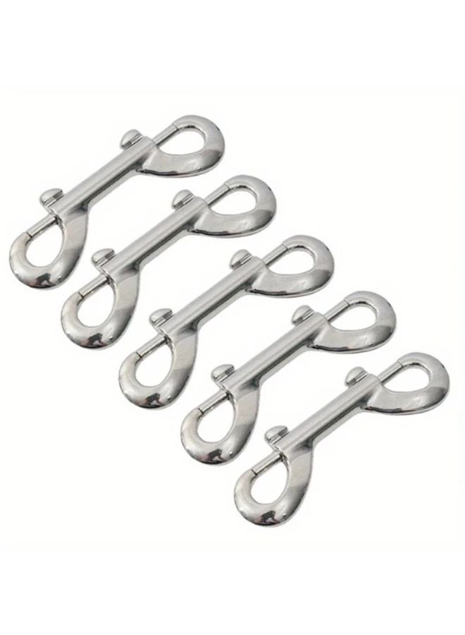 5pcs Stainless Steel Diving Snap Hooks Quick Release Spring Gate for Gear and Dog Leash - Image 1