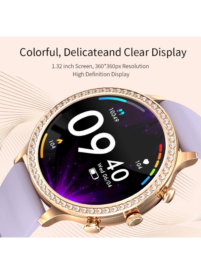 LIGE Newest Fashion Smart Watch for Ladies Bluetooth Call Smart Bracelet Waterproof Smart Watches Double Straps for Women - Image 5