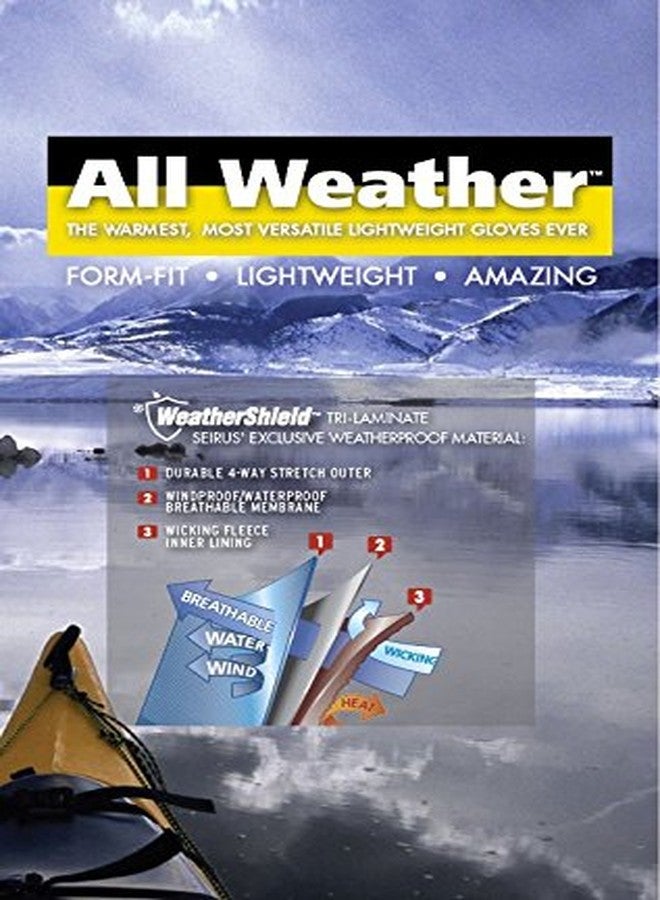 Seirus Innovation 1425 Men's Original All-Weather Lighweight Form Fit - Winter Cold Weather Glove,Black,X-Large - Image 2
