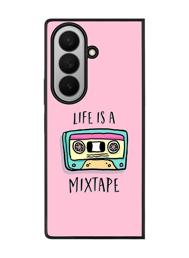 Stylizedd For Samsung Galaxy Z Fold7 Case,Slim fit Camera Protection, Shockproof Thin Phone cover  - Life is a mixtape