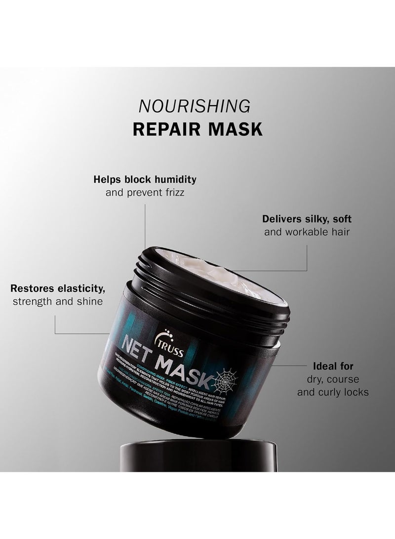 تروس صافي قناع | قناع العلاج المكثف لإصلاح ونمو الشعر | تجديد النانو والبروتين | جميع أنواع الشعر | يعيد الأحماض الأمينية | يعيد بناء وترطيب الشعر التالف | 550 جم/19.40 أونصة - Image 2